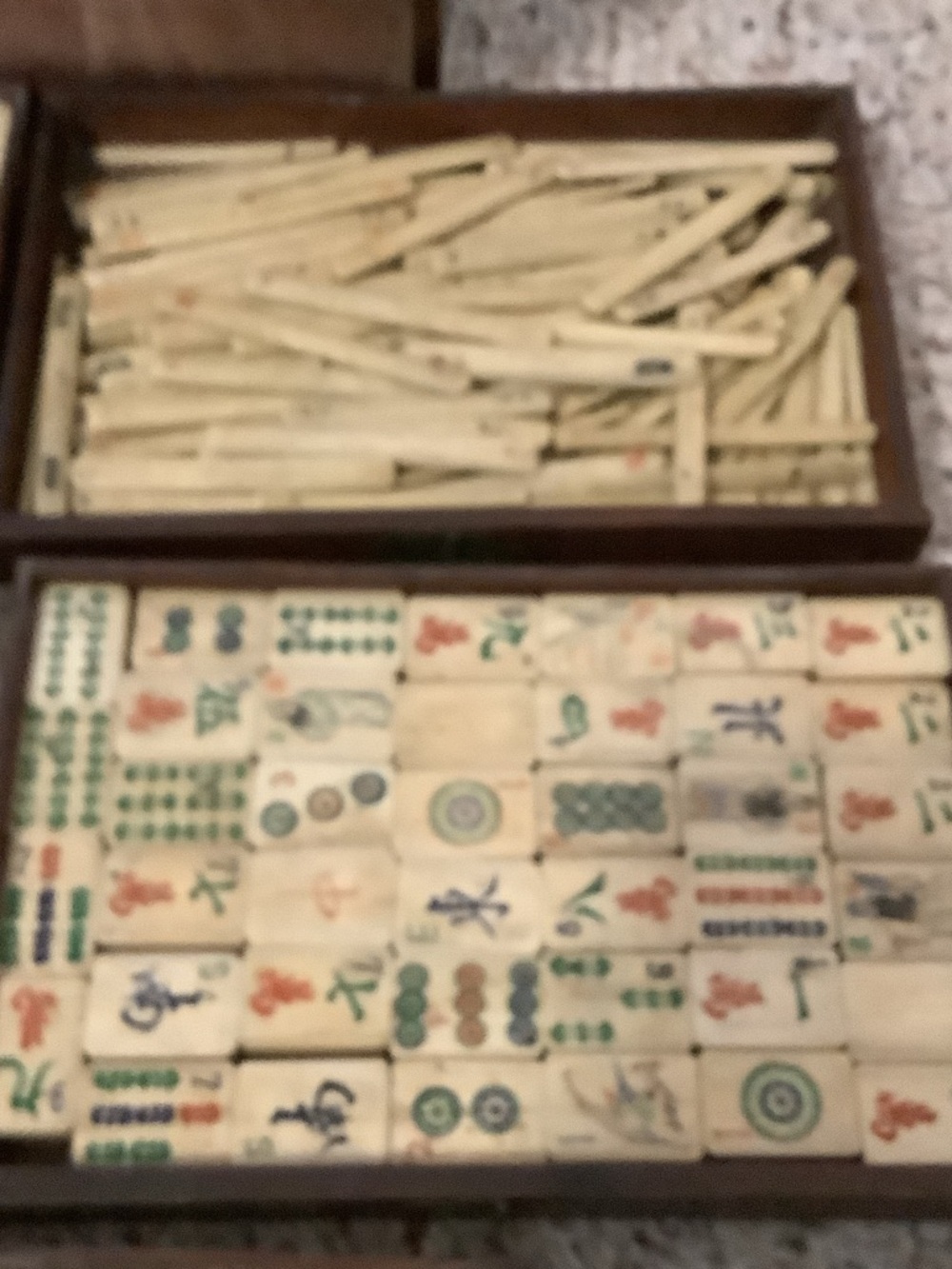 Traditional Wooden Mahjong Set in Brown – Complete Collection - Picture 5 of 16